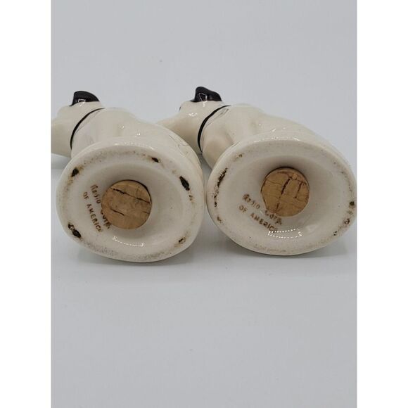 RCA Nipper dog Salt Pepper Shaker W/ Cork Stoppers - Picture 5 of 7